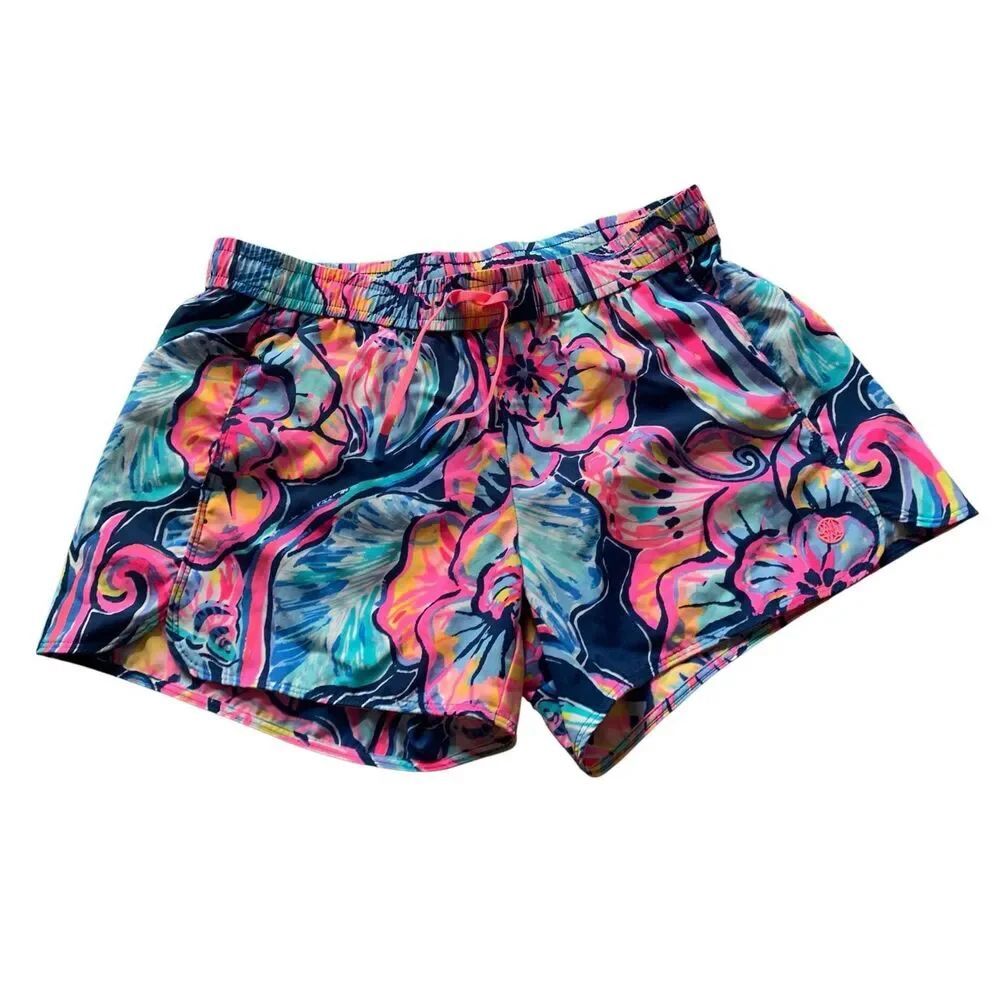 Lilly Pulitzer Run Around Luxletic boho bateau Shorts sz S